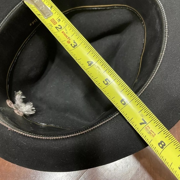 Vintage CHURCHILL LTD. Black "25" Beaver Fedora Hat - Picture 9 of 9
